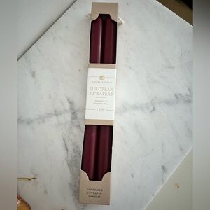 2 European 12" Tapers - fragrance free